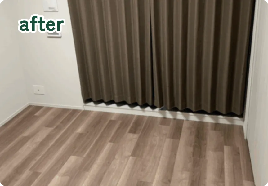 作業後の部屋